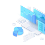 Designkonzept für die Datenanalyse mit Laptop