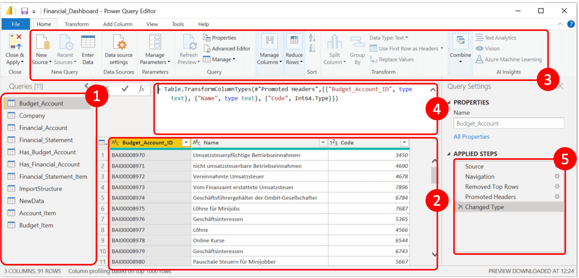 PowerBI Query Editor